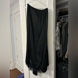 Anne Klein Asymmetrical Black formal skirt - full length